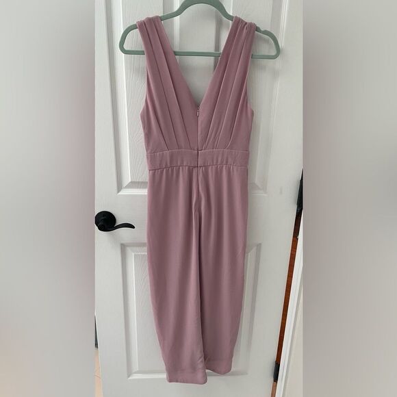 TFNC London Pink Blush Embellished Shoulder Detail Tulip Hem Midi Women’s Size S - Picture 4 of 10